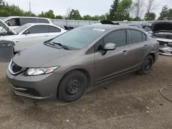 Honda salvage cars for sale: 2013 Honda Civic LX