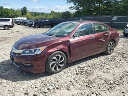 Honda salvage cars for sale: 2016 Honda Accord EXL