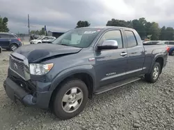 Salvage cars for sale at Mebane, NC auction: 2010 Toyota Tundra Double Cab Limited