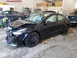 Salvage cars for sale at Ham Lake, MN auction: 2021 Tesla Model 3