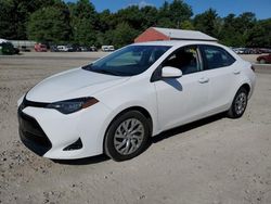 Salvage cars for sale at Mendon, MA auction: 2018 Toyota Corolla L