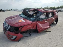 Salvage cars for sale at Houston, TX auction: 2016 Ford Explorer Limited