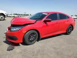 Salvage cars for sale at Fresno, CA auction: 2018 Honda Civic LX