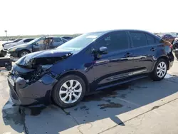 Salvage cars for sale at Grand Prairie, TX auction: 2020 Toyota Corolla LE