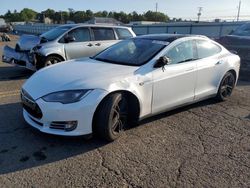 Salvage cars for sale at Pennsburg, PA auction: 2015 Tesla Model S 70D