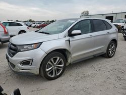 Salvage cars for sale at Kansas City, KS auction: 2015 Ford Edge Sport