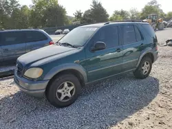 Mercedes-Benz salvage cars for sale: 1998 Mercedes-Benz ML 320