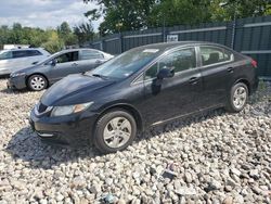 Salvage cars for sale at Candia, NH auction: 2013 Honda Civic LX