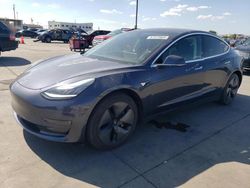 Salvage cars for sale at Grand Prairie, TX auction: 2018 Tesla Model 3