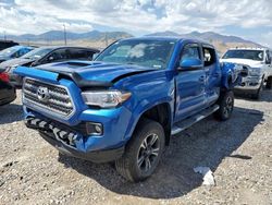 Salvage trucks for sale at Magna, UT auction: 2017 Toyota Tacoma Double Cab