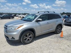 Salvage cars for sale from Copart Houston, TX: 2016 Toyota Highlander XLE