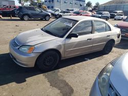 Honda Civic salvage cars for sale: 2001 Honda Civic LX