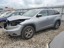 Toyota salvage cars for sale: 2015 Toyota Highlander LE