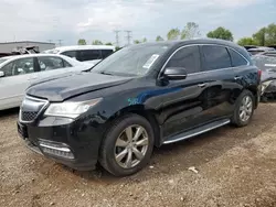 Salvage cars for sale at Elgin, IL auction: 2014 Acura MDX Advance