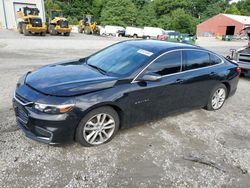 Salvage cars for sale at Mendon, MA auction: 2017 Chevrolet Malibu LT