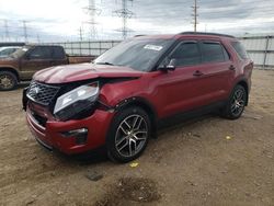 Salvage cars for sale at Elgin, IL auction: 2019 Ford Explorer Sport