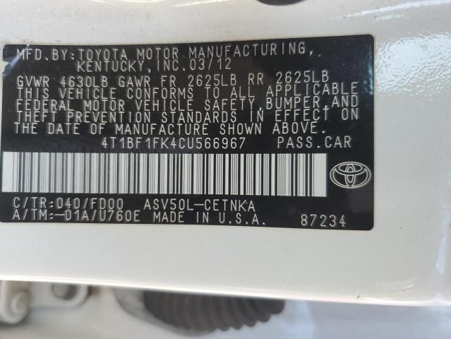 2012 Toyota Camry Base