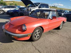 Alfa Romeo salvage cars for sale: 1983 Alfa Romeo Veloce 2000 Spider