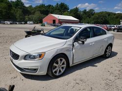 Salvage cars for sale at Mendon, MA auction: 2016 Volvo S60 Premier