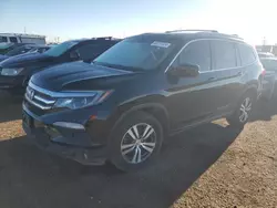 Salvage cars for sale at Brighton, CO auction: 2016 Honda Pilot EXL