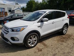 Salvage cars for sale from Copart Lyman, ME: 2019 Ford Escape SE