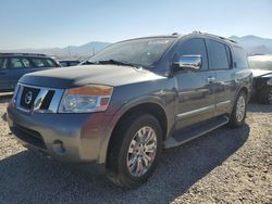 Salvage cars for sale at Magna, UT auction: 2015 Nissan Armada Platinum