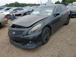 Salvage cars for sale at Hillsborough, NJ auction: 2012 Infiniti G37