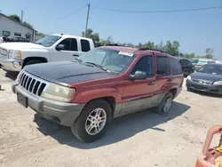 Salvage cars for sale at Pekin, IL auction: 2002 Jeep Grand Cherokee Laredo