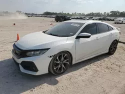 Salvage cars for sale at Houston, TX auction: 2018 Honda Civic SI