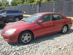 Vehiculos salvage en venta de Copart Waldorf, MD: 2007 Honda Accord EX