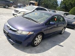 Salvage cars for sale at North Billerica, MA auction: 2009 Honda Civic LX