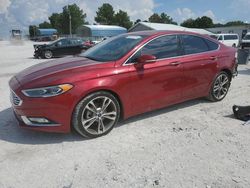 Salvage cars for sale at Prairie Grove, AR auction: 2017 Ford Fusion Titanium