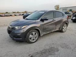 Salvage cars for sale at Kansas City, KS auction: 2019 Honda HR-V EXL