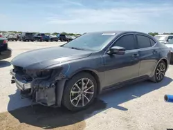 Salvage cars for sale at San Antonio, TX auction: 2015 Acura TLX Advance