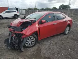 Salvage cars for sale at auction: 2017 Toyota Corolla L