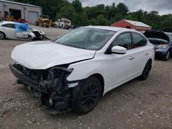 Salvage cars for sale at Mendon, MA auction: 2019 Nissan Sentra S