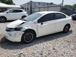 Honda salvage cars for sale: 2012 Honda Civic LX