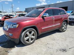 Salvage cars for sale at Jacksonville, FL auction: 2012 Jeep Grand Cherokee Overland