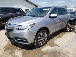 Salvage cars for sale at Pekin, IL auction: 2016 Acura MDX Technology