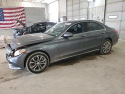 Salvage cars for sale at Columbia, MO auction: 2017 Mercedes-Benz C 300 4matic