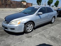 Salvage cars for sale at Wilmington, CA auction: 2007 Honda Accord LX