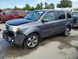 Salvage cars for sale at Bridgeton, MO auction: 2015 Honda Pilot SE