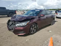 Salvage cars for sale at Houston, TX auction: 2020 Nissan Sentra SV