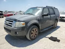 Salvage cars for sale at San Antonio, TX auction: 2009 Ford Expedition XLT