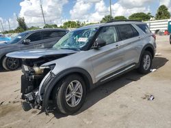 Salvage cars for sale from Copart Miami, FL: 2020 Ford Explorer XLT