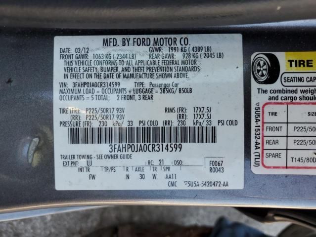 2012 Ford Fusion SEL