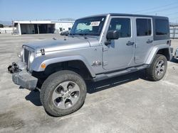 Jeep salvage cars for sale: 2018 Jeep Wrangler Unlimited Sahara