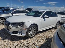 Salvage cars for sale at Temple, TX auction: 2018 Audi A4 Premium