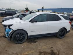 Salvage cars for sale at Woodhaven, MI auction: 2021 Chevrolet Equinox LT