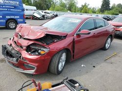 Chevrolet salvage cars for sale: 2017 Chevrolet Malibu LT